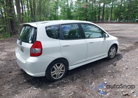 2007 Honda Fit Sport из США, поврежденный, VIN JHMGD38687S052082